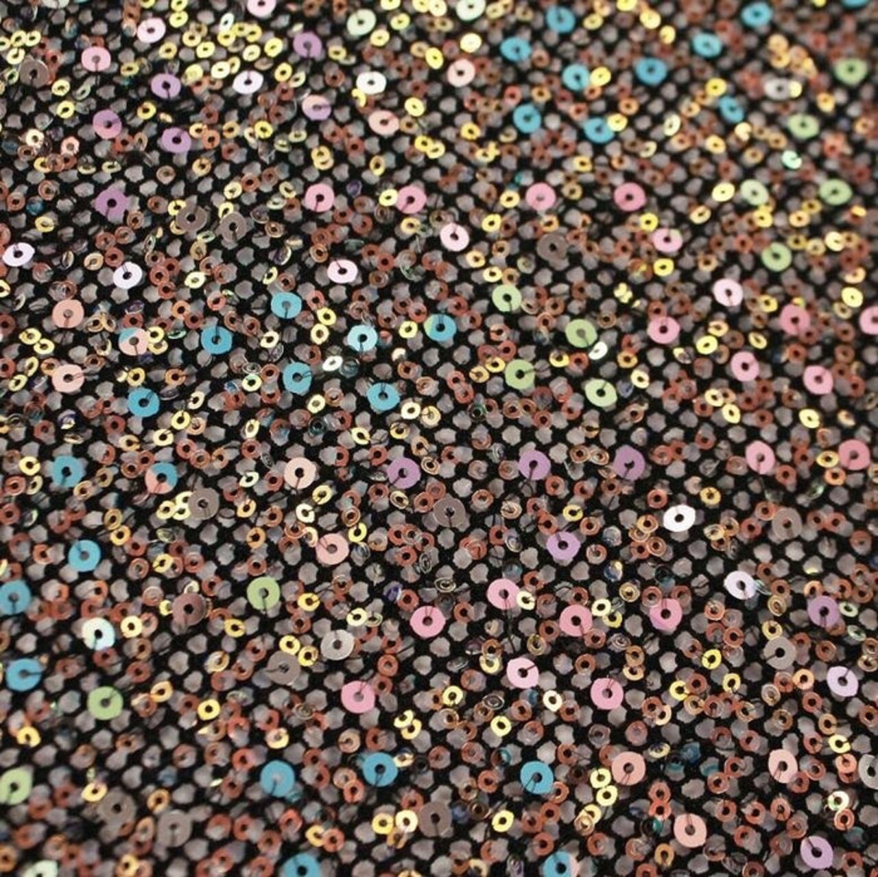 1 Yard Vogue Stretch Netting Sequin Fabric Lightweight Embroidered Nylon Mesh 56 Inch Width